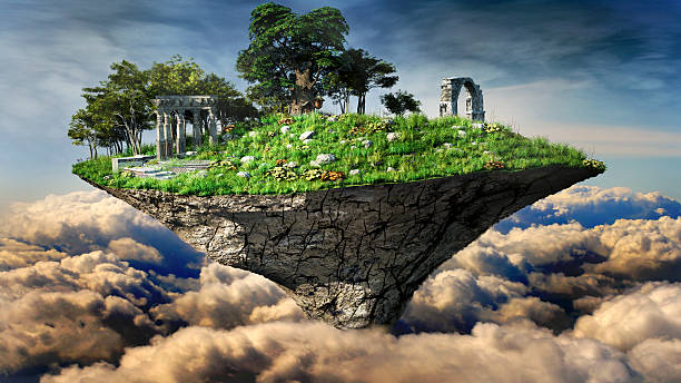 istock Ruins on the floating island 503991362