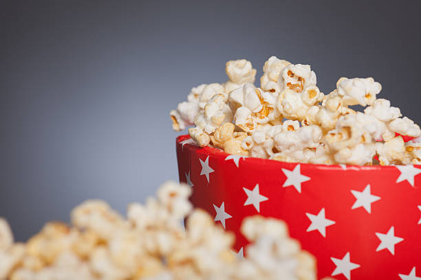 istock Popcorn  in front of a star box 503992056