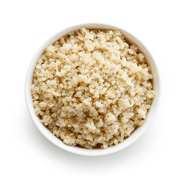 Boiled Quinoa seeds stock photo