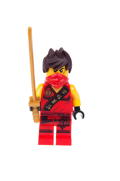 kai smith ninjago lego minifigure - toy lego editorial ninja imagens e fotografias de stock