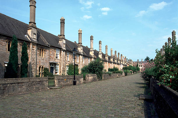 Quaint Vicars Close, Wells, Somerset, UK
