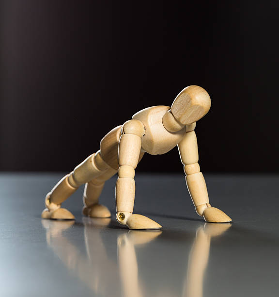 istock Human wood manikin 504005258