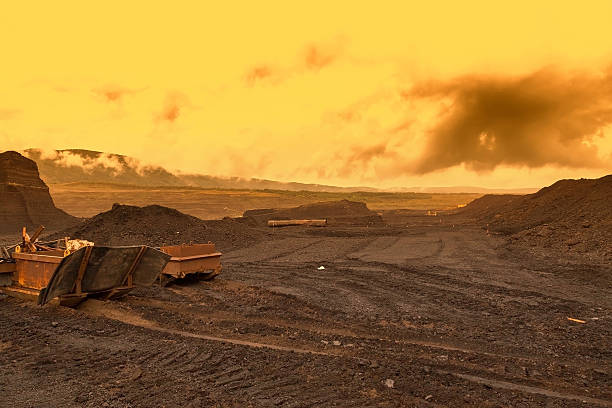 istock Abandoned mine - damaged landscape after ore mining 504006338