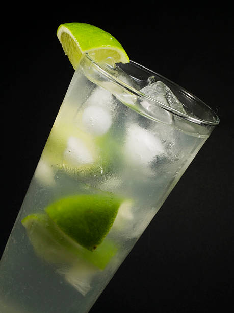 Gin Rickey cocktail stock photo