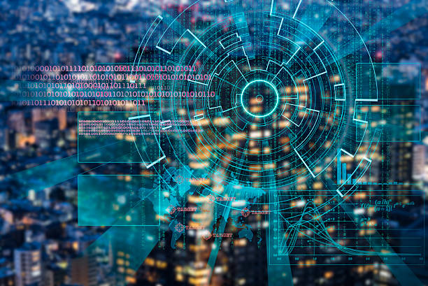 istock cyber laser target on a night city blurred background 504008724