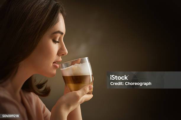 Aromatic Coffee Stock Photo - Download Image Now - Coffee - Drink, Drinking, Women