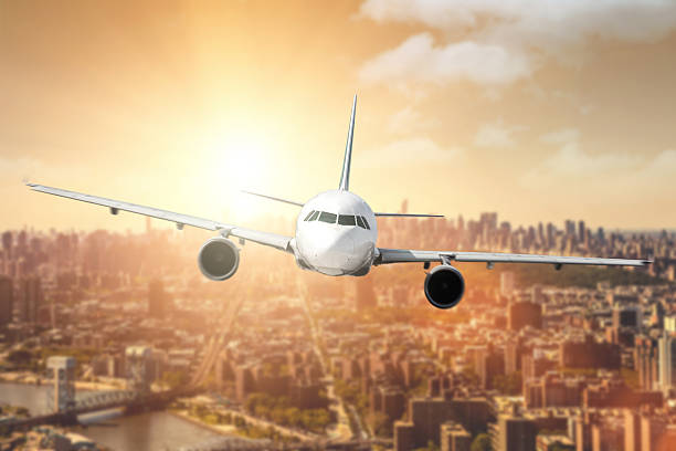 istock Aircraft lowpass over New York - Manhattan 504009848