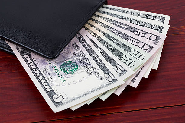 istock Wallet with American dollars 504012028