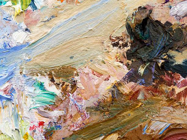 istock Artist palette close up 504015872
