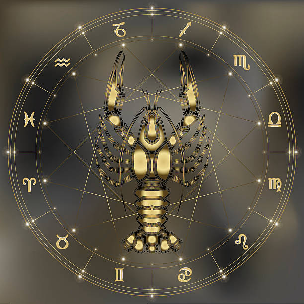 istock Golden crawfish, zodiac Cancer sign 504016136