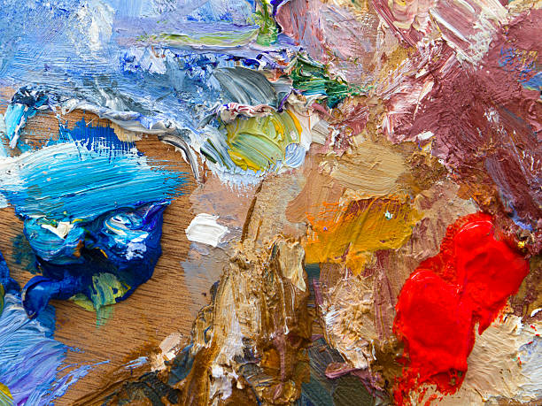 istock Artist palette close up 504016522