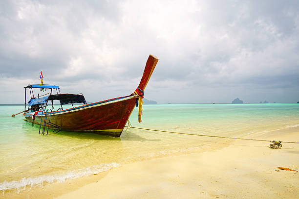 istock Boat in turquoise sea 504017574