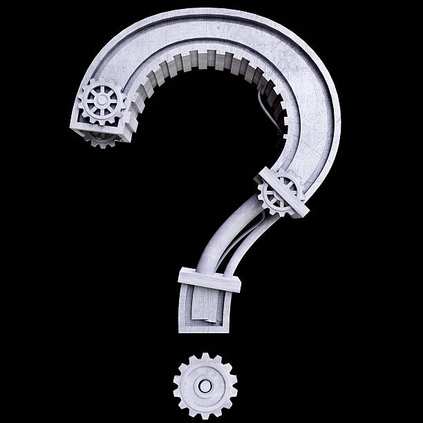 istock iron mechanical question mark in white scratched metal 504030869