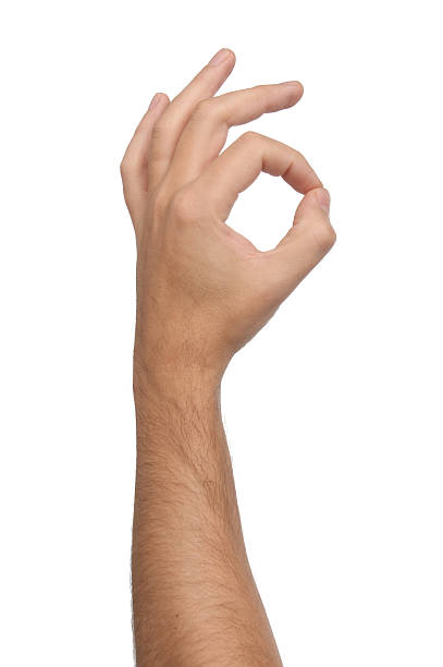 istock Hand ok sign isolated on white background. 504031363