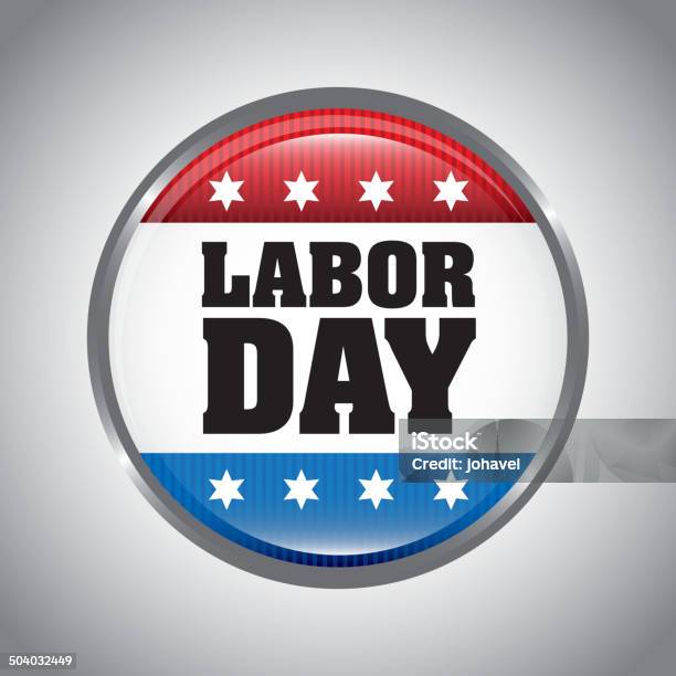 Labor Day Stock Illustration - Download Image Now - American Flag, Calendar Date, Celebration