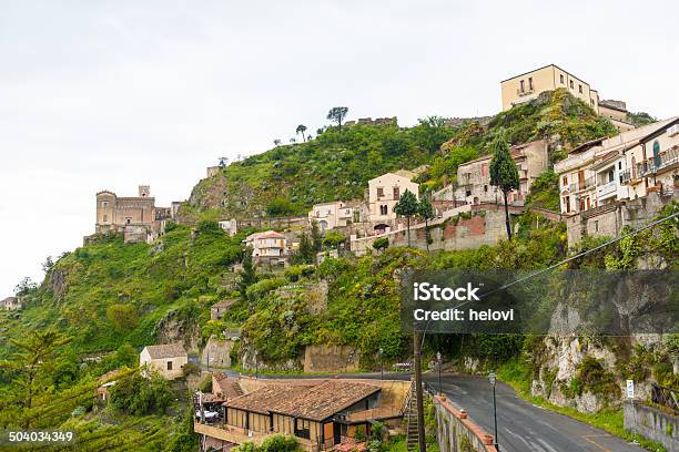 Savoca Sicily Italy Stock Photo - Download Image Now - Church, City, Clear Sky