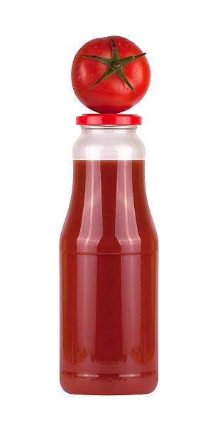 istock Bottle of tomato juice with tomato 504035639