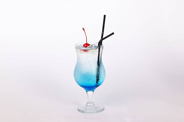 Cocktail blue lagoon stock photo
