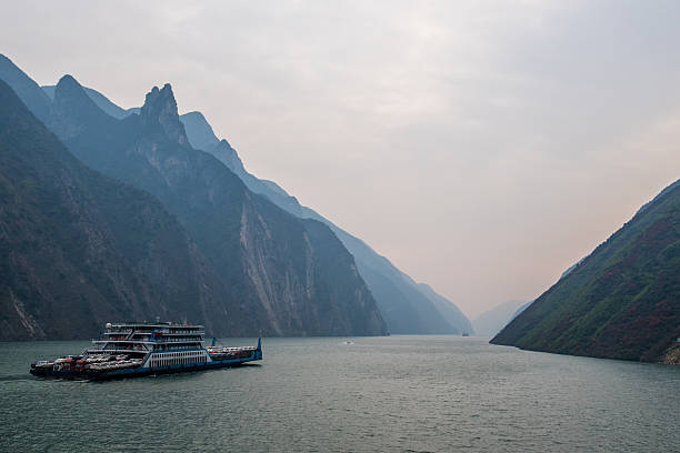 istock sailing on the yangtze river -three gorges area, Yichang, China 504041034
