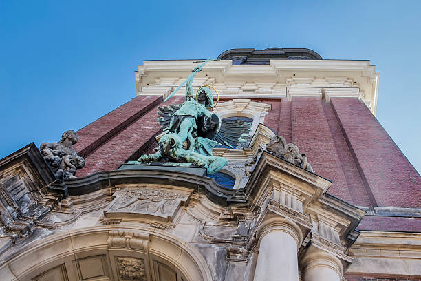 Saint Michael guarding the church
