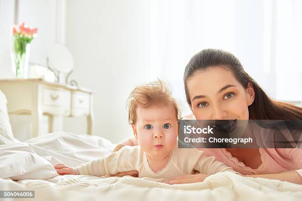 Mother Playing With Her Baby Stock Photo - Download Image Now - Adult, Baby - Human Age, Baby Girls