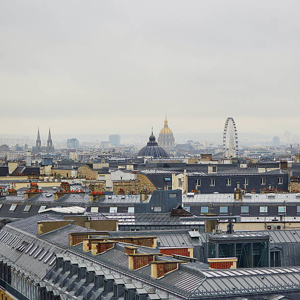 istock Scenic view of Parisian roofs 504047044