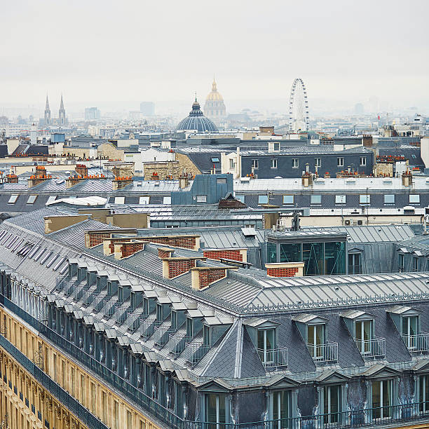 istock Scenic view of Parisian roofs 504047380