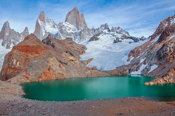 istock Amazing sunrise by Fitz Roy mountain. 504048286