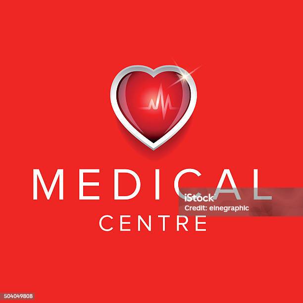 Medical Centre Design With Heartt Stock Illustration - Download Image Now - Anatomy, Biology, Chart
