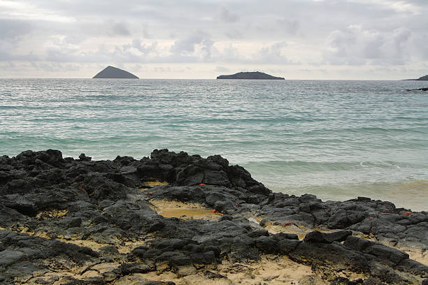 Views from beach at Floreana island, Galapagos, Ecuador.