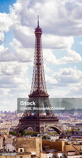 Париж Эйфелева Башня — стоковые фотографии и другие картинки Антенна - Антенна, Архитектура, Башня