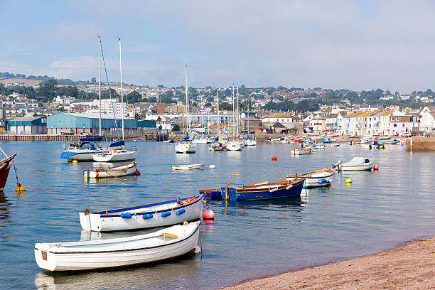 istock Teignmouth Devon with boats on the River Teign 504053449
