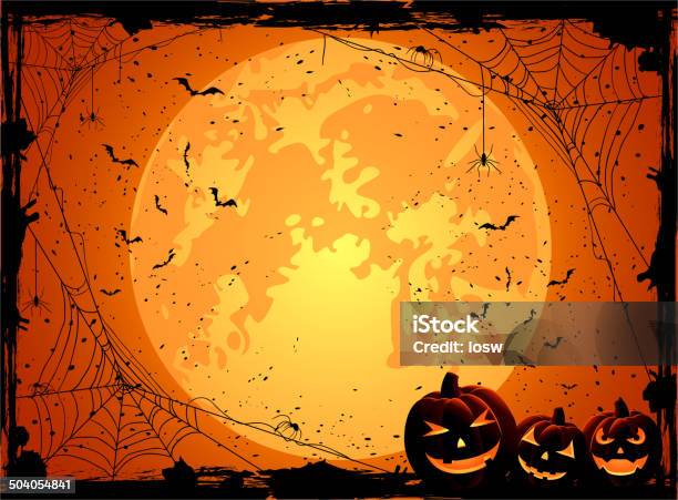 Halloween Background Stock Illustration - Download Image Now - Abstract, Bat - Animal, Black Color