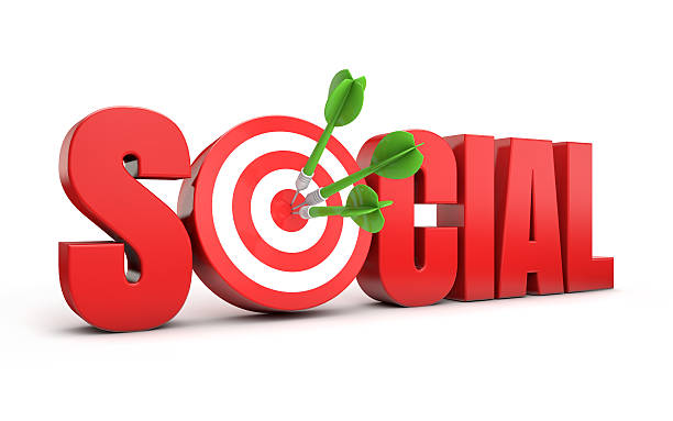 istock Social marketing target 504056171