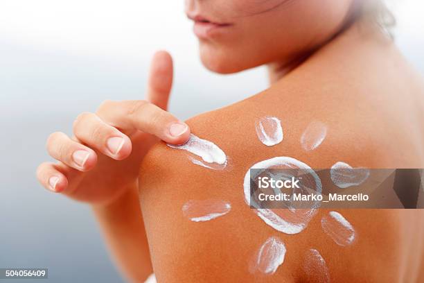 Dark Tanned Body In Summer Stock Photo - Download Image Now - Sun, Sunlight, Protection