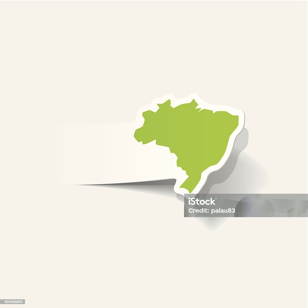 Realista elemento de diseño: Brasil - arte vectorial de América del Sur libre de derechos