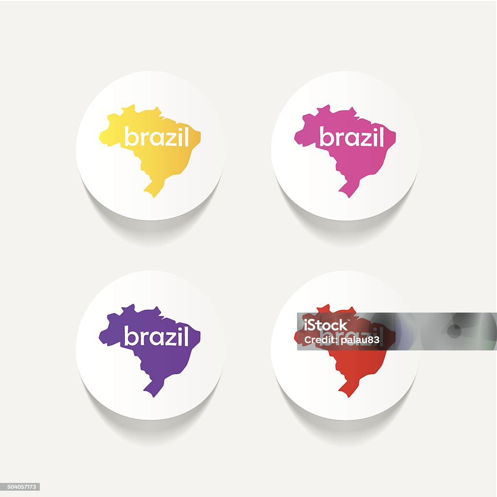 realistic design element: brazil Brazil stock vector