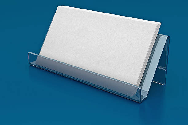 Professional blank business card stock photo