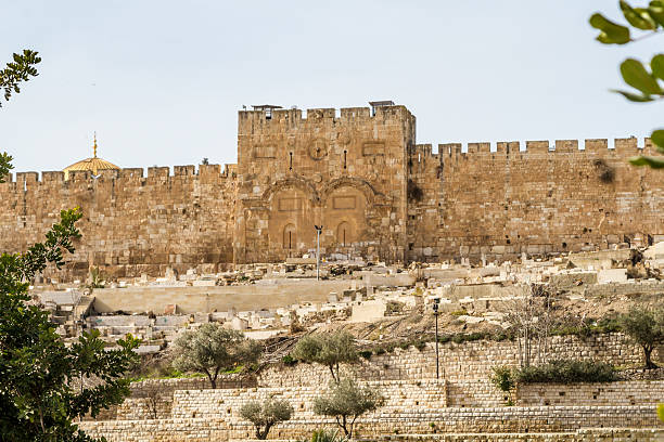 istock Golden Gate, Gate of Mercy in Jerusalem 504068426