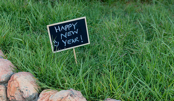istock Happy New Year written on black chalkboard 504068438
