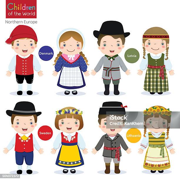 Children Of The World Stock Illustration - Download Image Now