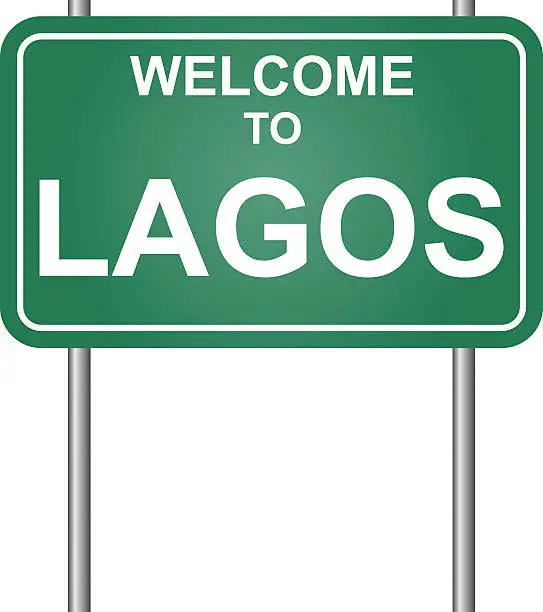 Vector illustration of Welcome to Lagos vector