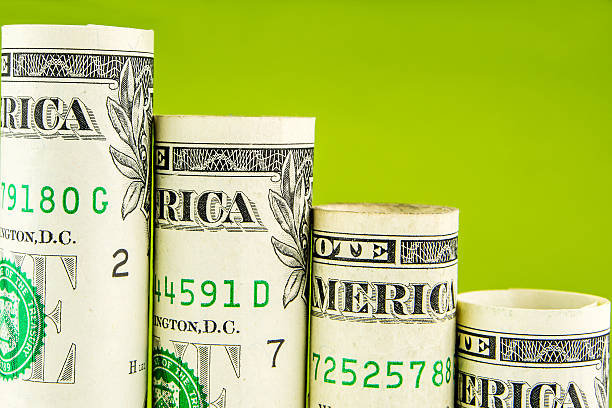 istock falling steps made of one american dollar banknotes 504073178