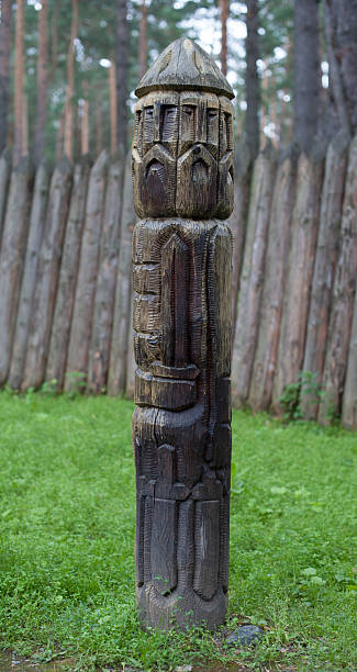 istock Idol Slavic pagan god of war Sventovit 504074074