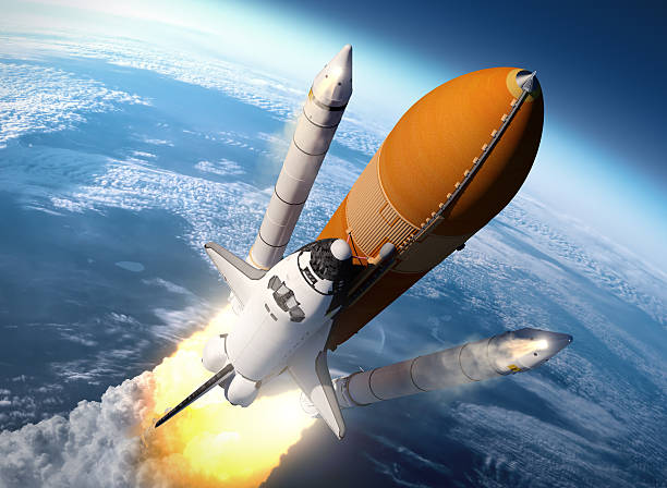 ônibus espacial sólido propulsores de separação - space shuttle endeavor - fotografias e filmes do acervo