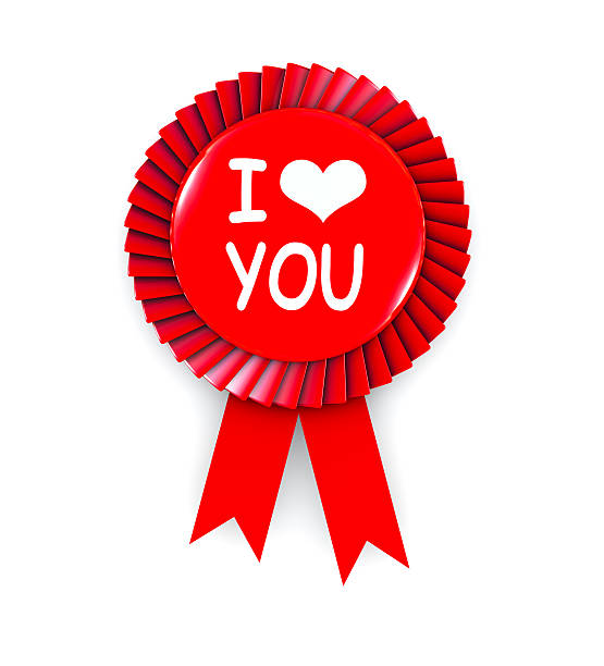 istock I Love You Text on Cockade 504076020