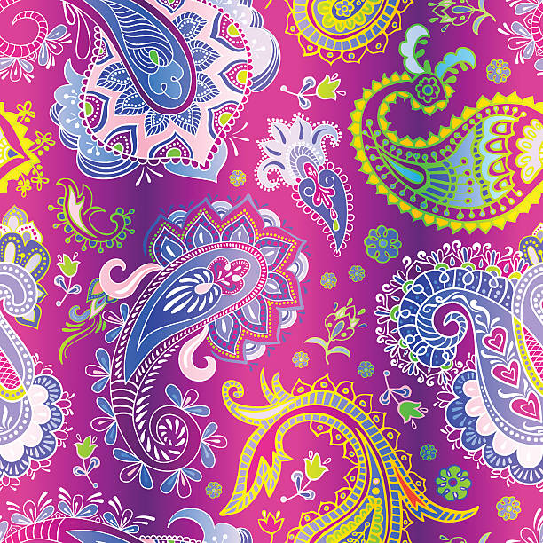 Vector bright seamless pattern. Colorful vector background Vector bright seamless pattern. Colorful vector wallpaper malaysian batik stock illustrations