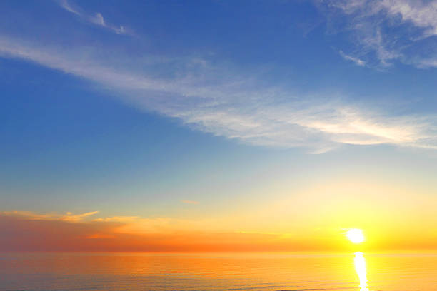 istock Golden sky background of a decline 504076663