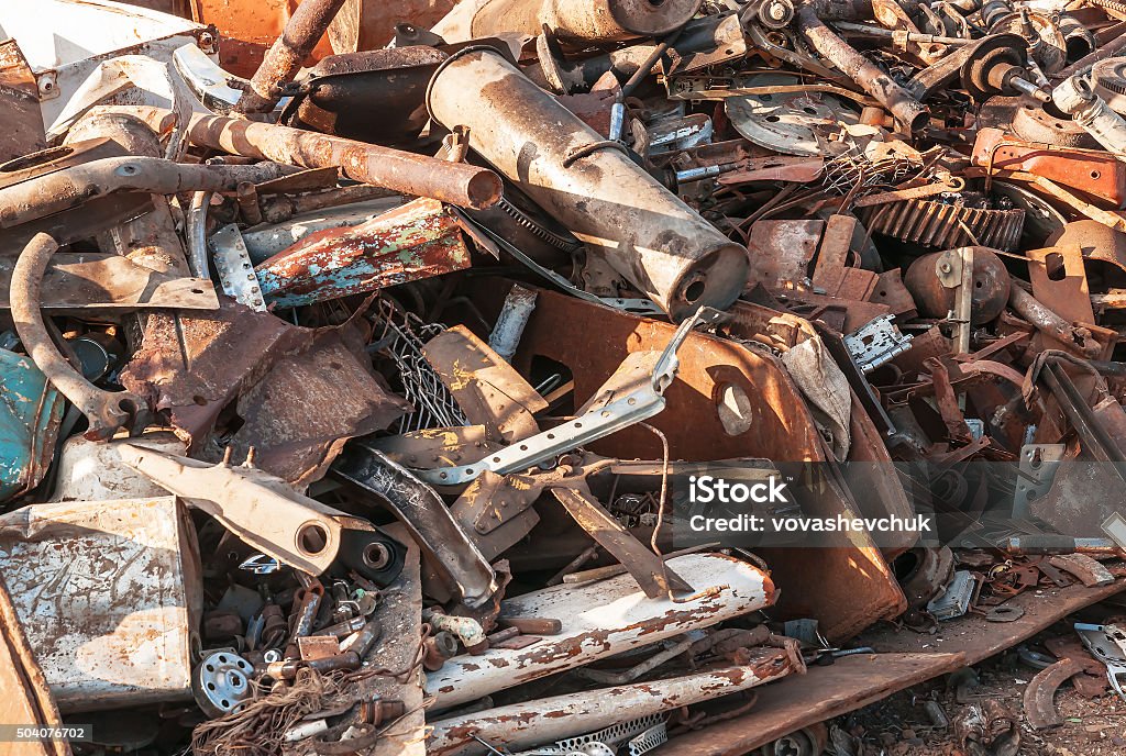 metal dump texture rusty metal garbage (dump) as a texture Bronze - Alloy Stock Photo