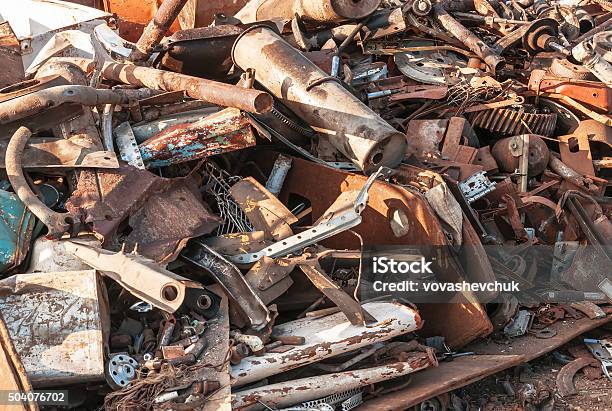 Metal Dump Texture Stock Photo - Download Image Now - Bronze - Alloy, Bronze Colored, Scrap Metal